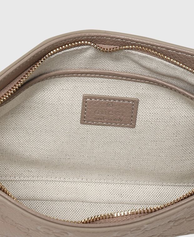 Gucci Leather cross body bag Greige