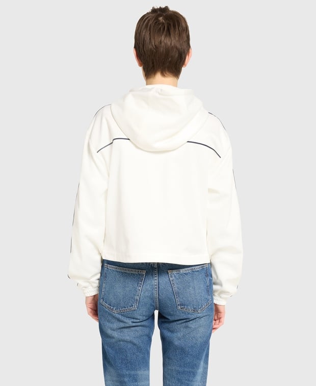 Gucci Hooded sweat jacket White