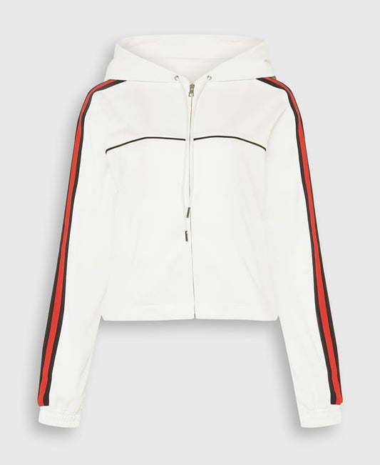 Gucci Hooded sweat jacket White