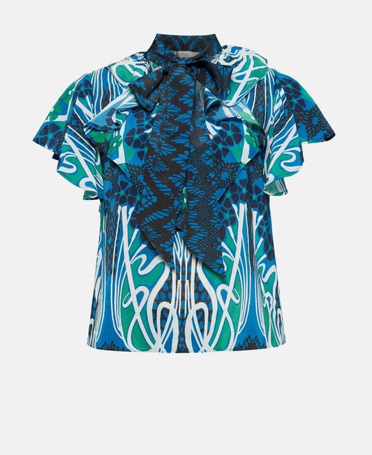 Temperley London Silk shirt blouse Blue