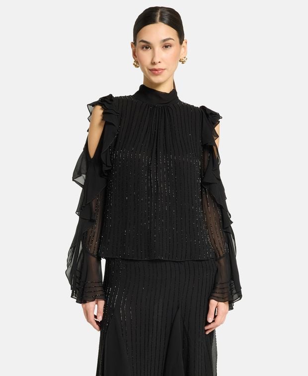 Temperley London Elegant shirt blouse Neptune