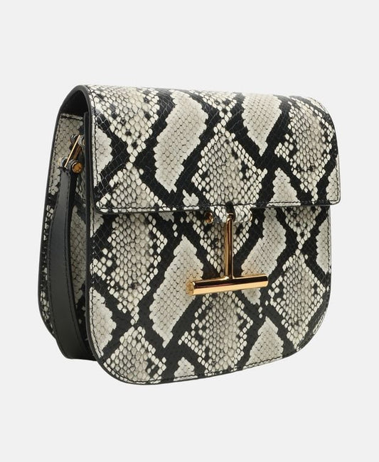 Tom Ford Tara Leather cross body bag Dark Grey