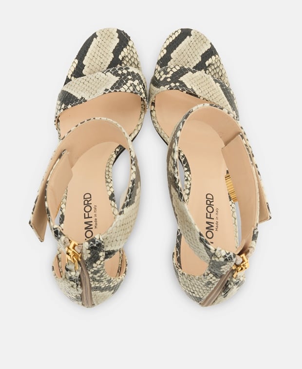 Tom Ford Roccia Heeled sandals Greige