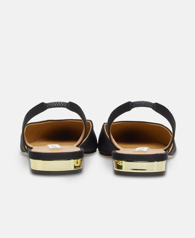 Aquazzura Ballerina flat with straps Milanese