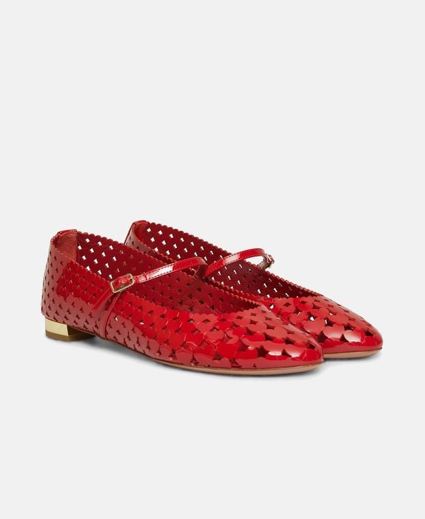 Aquazzura Ballerina flat with straps Amourose