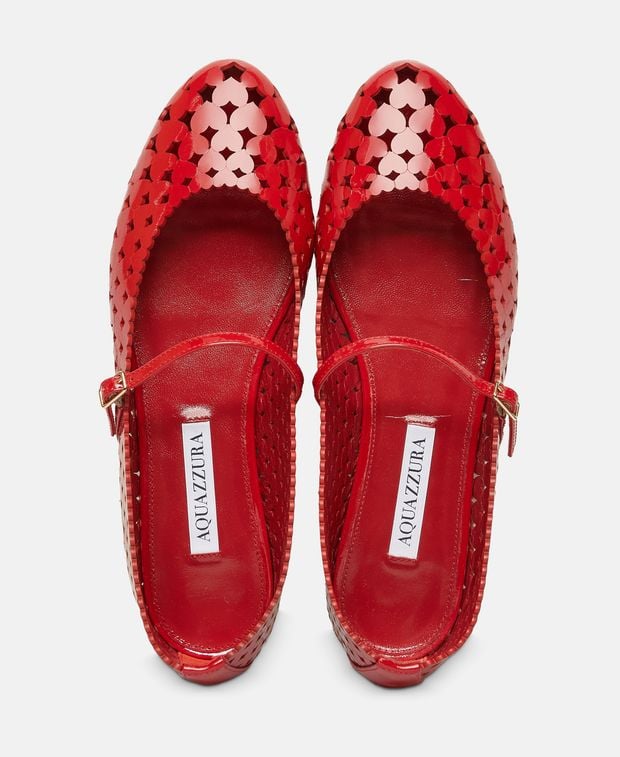Aquazzura Ballerina flat with straps Amourose