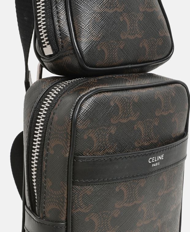 Celine Leather cross body bag Triomphe