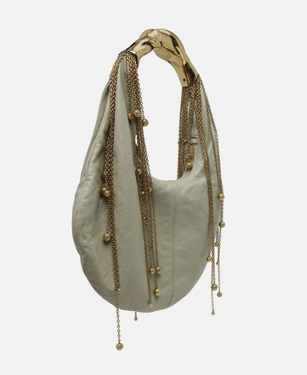 Chloé Leather shoulder bag Twisted Shell