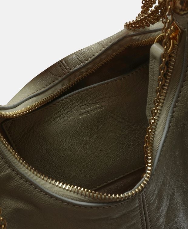 Chloé Leather shoulder bag Twisted Shell