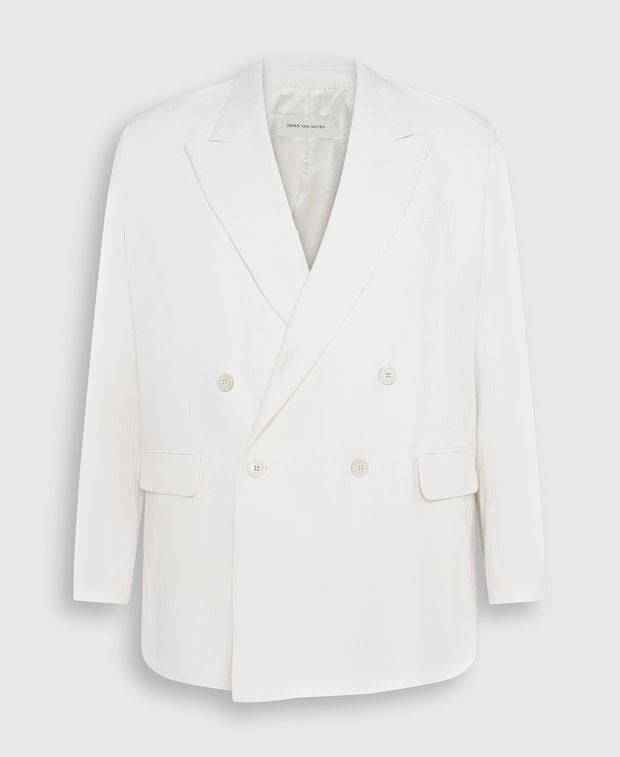 Dries Van Noten Linen-blend suit jacket