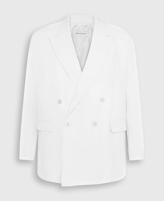 Dries Van Noten Linen-blend suit jacket