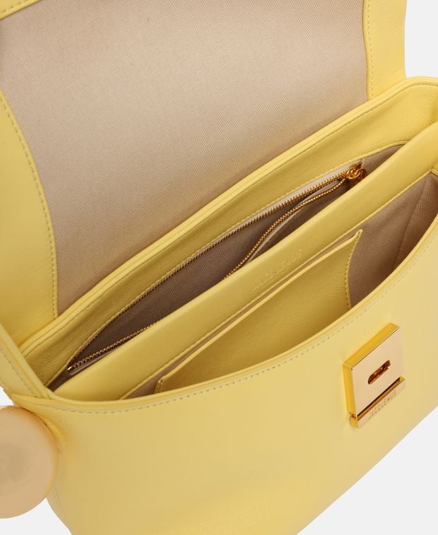 Jacquemus Leather shoulder bag Le Rond Carré