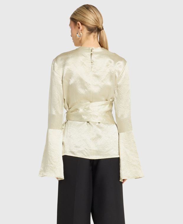 Nanushka Satin shirt blouse Ilone