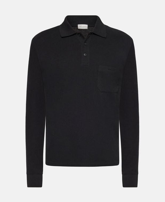 Saint Laurent Long-sleeved polo shirt