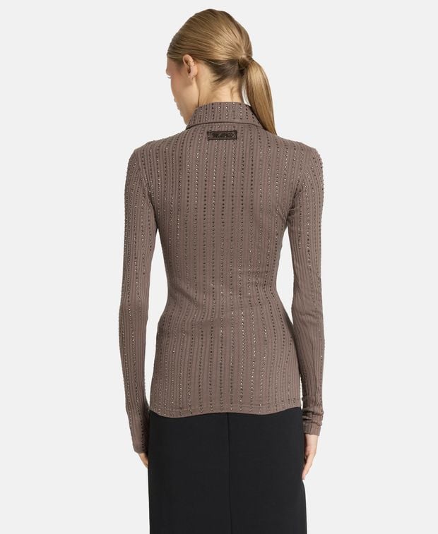 The Attico Knitted polo shirt