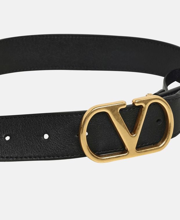 Valentino Garavani Leather belt Vlogo Signature