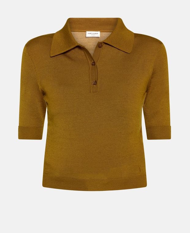 Saint Laurent Knitted polo shirt