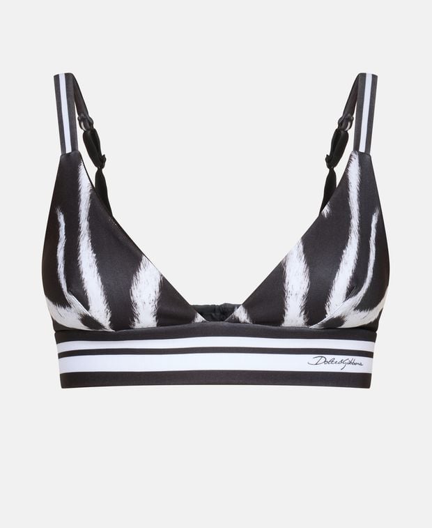 Dolce & Gabbana Spaghetti-strap top Zebratop