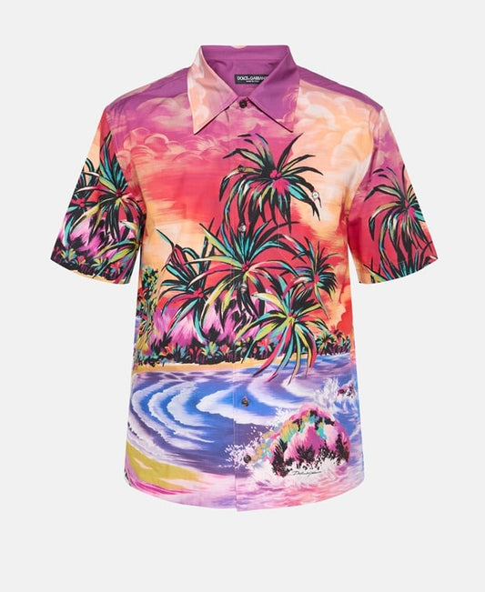 Dolce & Gabbana Short-sleeved shirt Fuchsia