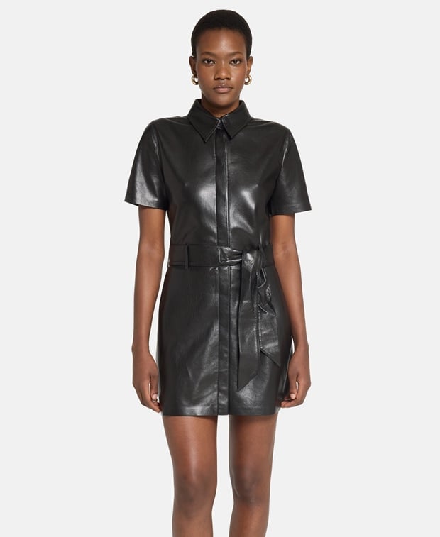 Nanushka Leather-look dress Halli