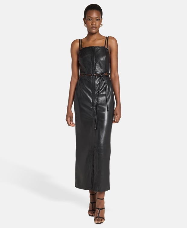 Nanushka Leather-look dress Loula