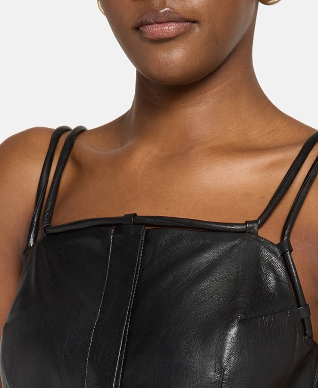 Nanushka Leather-look dress Loula