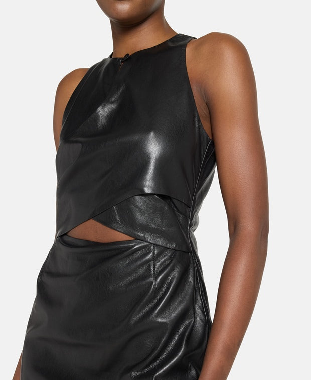 Nanushka Leather-look dress Marinke