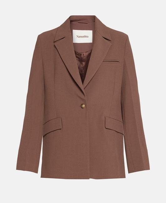 Nanushka Blazer Dark Brown