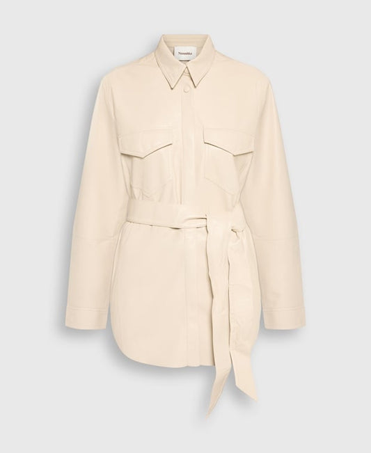 Nanushka Long-sleeved blouse Greige