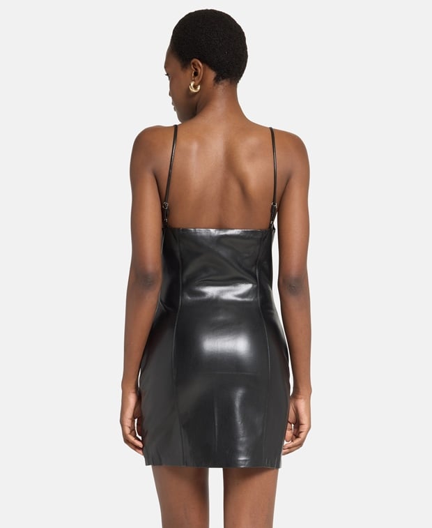 Nanushka Leather-look dress Jorie