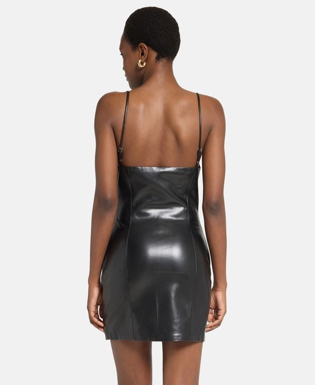 Nanushka Leather-look dress Jorie