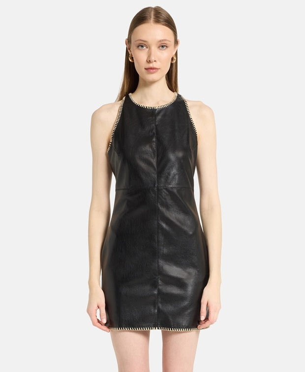 Nanushka Leather-look dress Franca