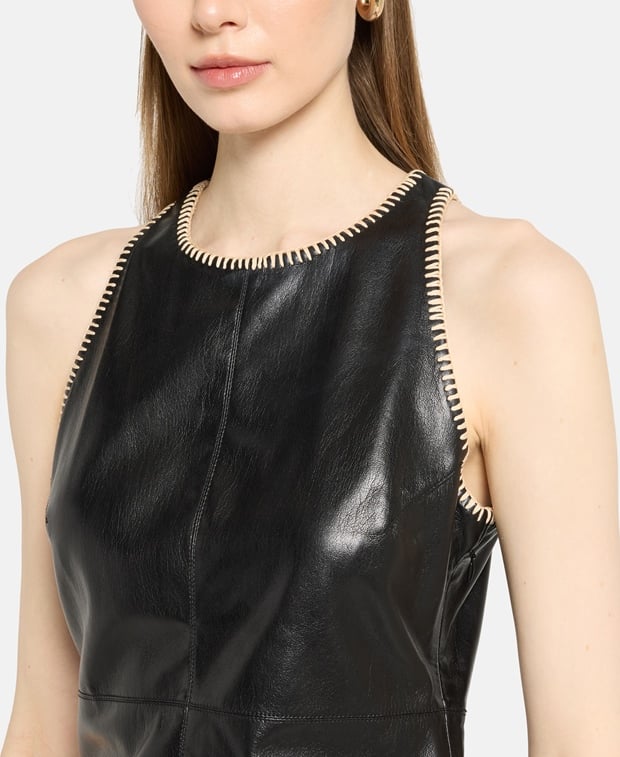 Nanushka Leather-look dress Franca