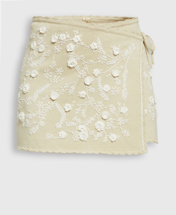 CULT GAIA Linen-blend skirt Tilda