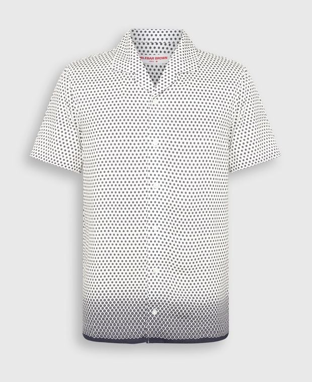 Orlebar Brown Linen-blend short sleeved shirt White