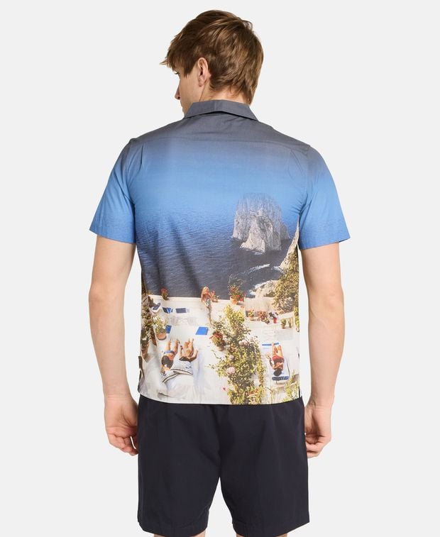 Orlebar Brown Short-sleeved shirt Dark Blue