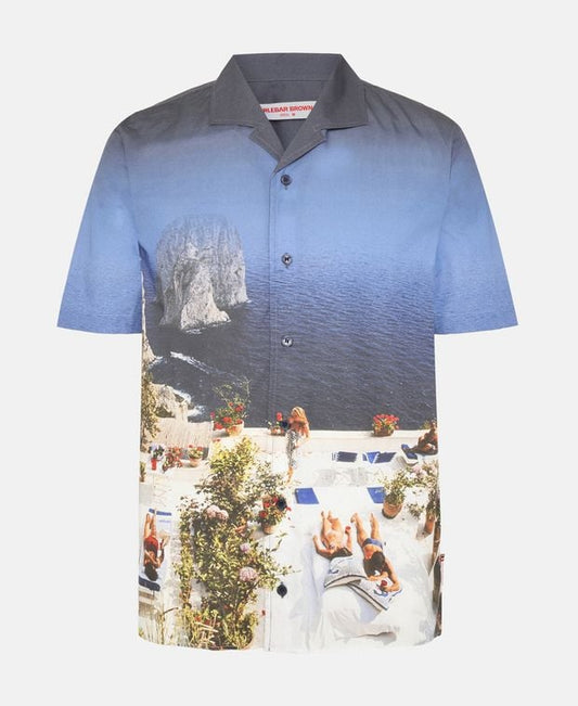 Orlebar Brown Short-sleeved shirt Dark Blue
