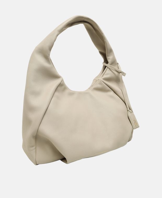 Stuart Weitzman Moda Leather shoulder bag Oatmeal