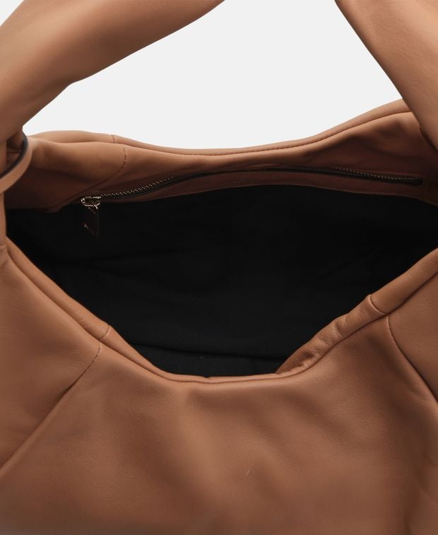 Stuart Weitzman Moda Leather shoulder bag Camel