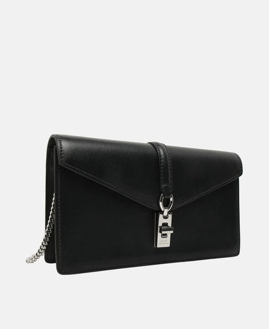 Stuart Weitzman Milan Lovelttr Leather clutch Black