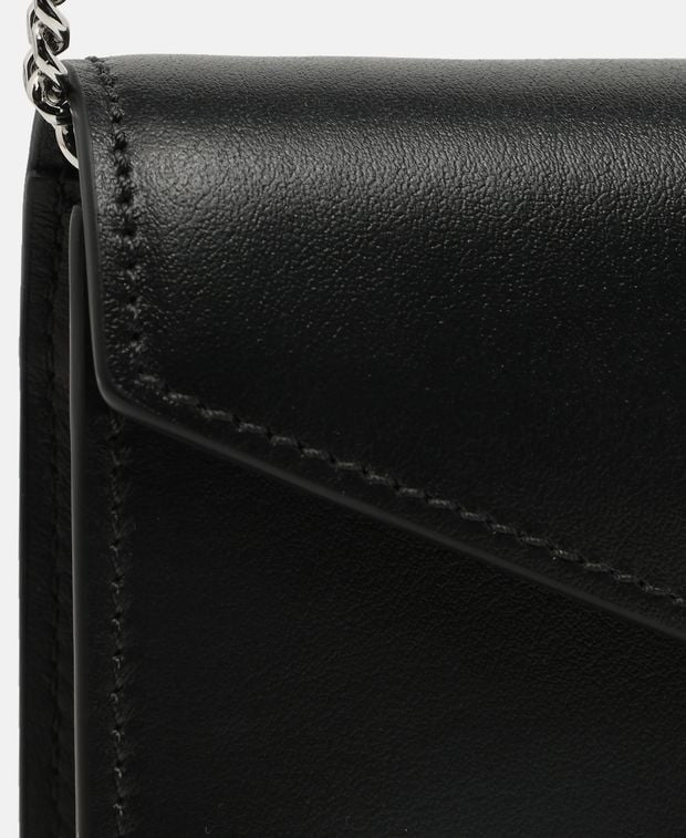 Stuart Weitzman Milan Lovelttr Leather clutch Black