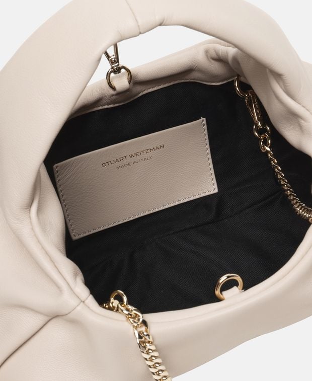 Stuart Weitzman Moda Leather handbag Oatmeal