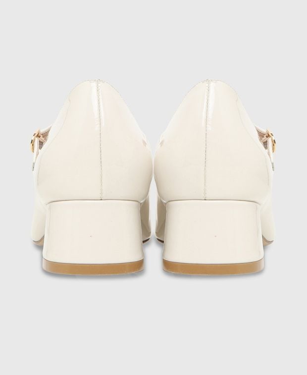 Stuart Weitzman Vivienne 35 Mary Jane pumps Ecru