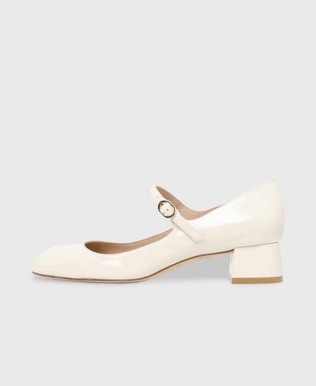 Stuart Weitzman Vivienne 35 Mary Jane pumps Ecru