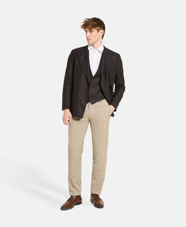 Boglioli Wool-blend vest Brown