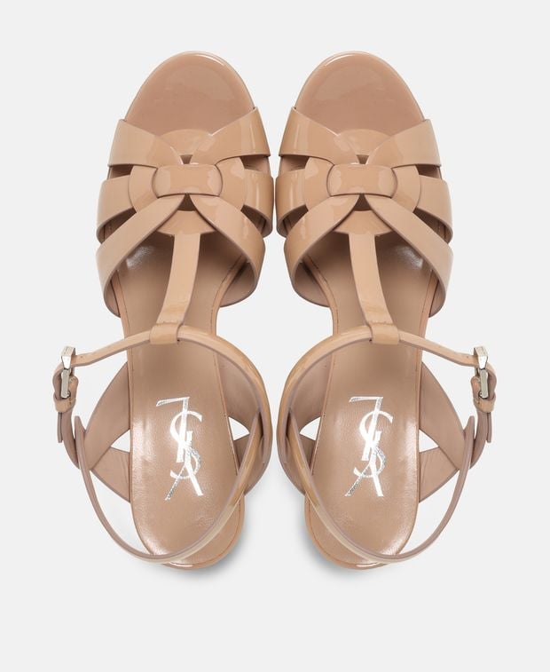 Saint Laurent Tribute 75 Heeled sandals White