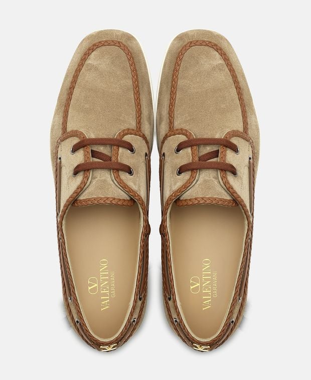Valentino Garavani Boat shoes Black