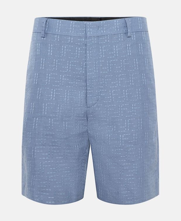 Fendi Linen-blend shorts