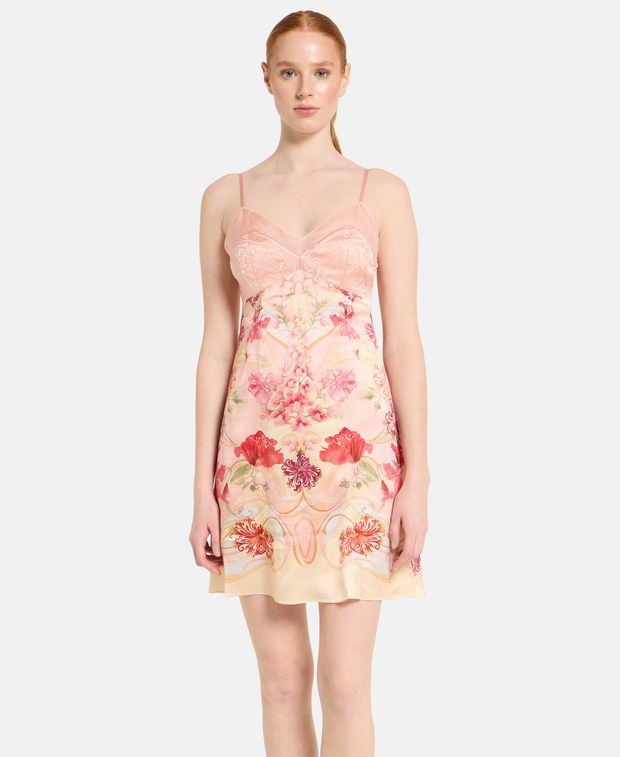 Camilla Silk dress Blossoms