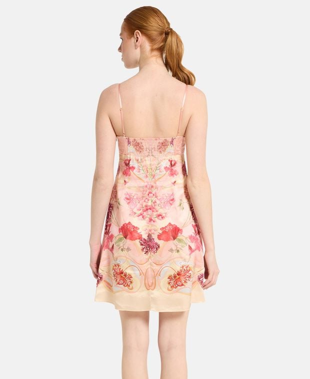 Camilla Silk dress Blossoms